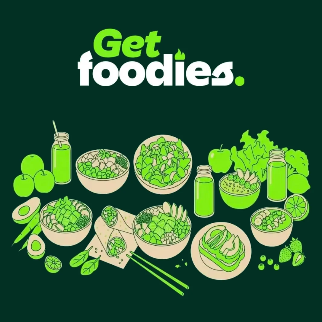 Get Foodies — ilustração de pratos frescos